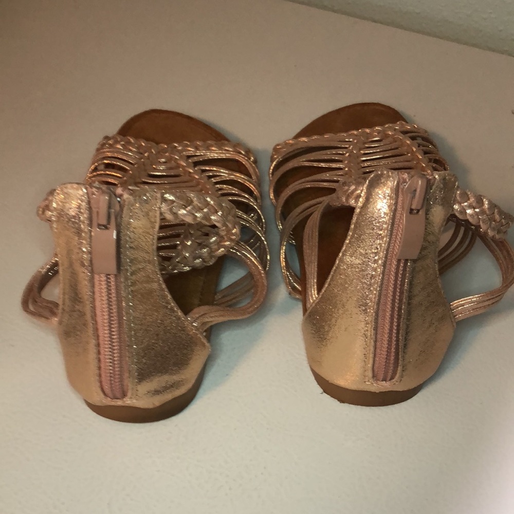 2/$20 Forever Shimmer Pink Flat Sandals - Picture 2 of 6